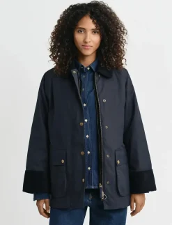 WAXED COTTON DOUBLE DECKER JACKET - Utility-jakker