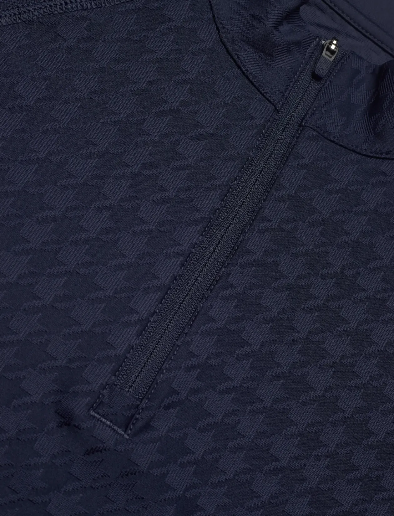 W Houndstooth 1/4 Zip - Termoundertrøjer