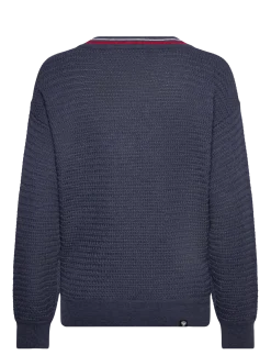 W KNITTED V NECK - Strik