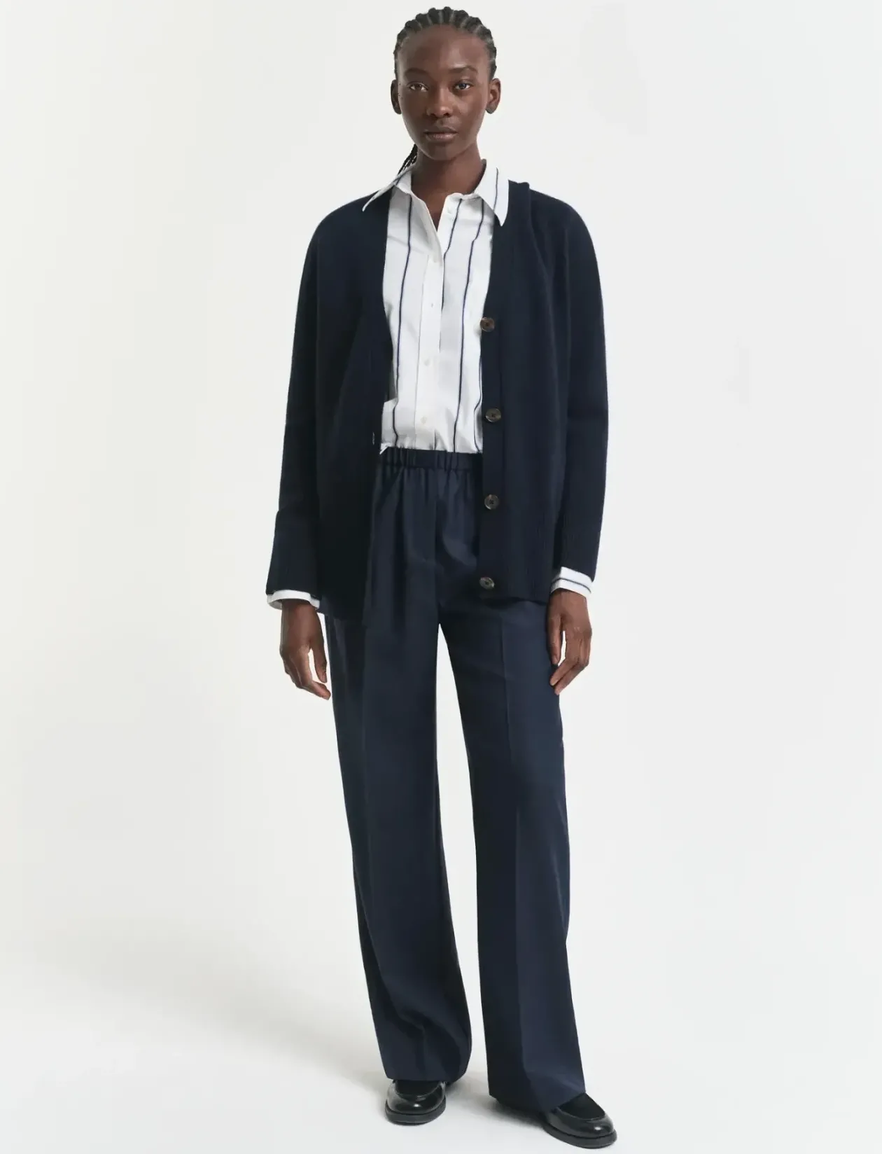 WOOL BLEND PULL ON PANTS - Bukser med lige ben