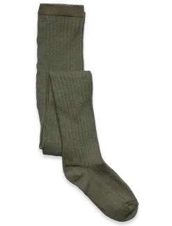 Wool rib tights - Strømpebukser