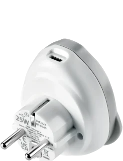 World - EU USB-C Adaptor + (25W) - Rejse tilbehør