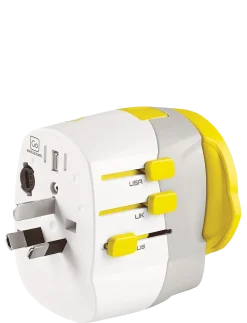 Worldwide adaptor + USB - Rejse tilbehør