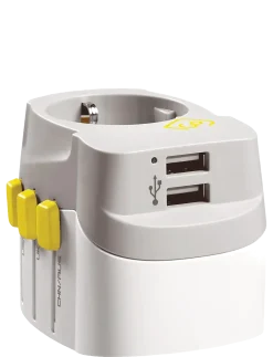 Worldwide adaptor + USB - Rejse tilbehør