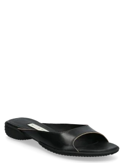 Yachay Black Slide Sandals - Flade mules