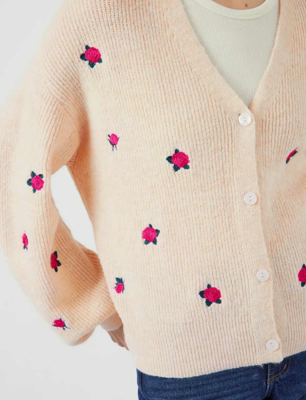 YASFLEUR LS KNIT CARDIGAN S. NOOS - Cardigans