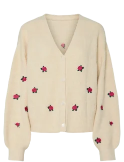 YASFLEUR LS KNIT CARDIGAN S. NOOS - Cardigans