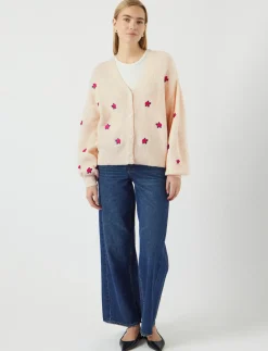YASFLEUR LS KNIT CARDIGAN S. NOOS - Cardigans