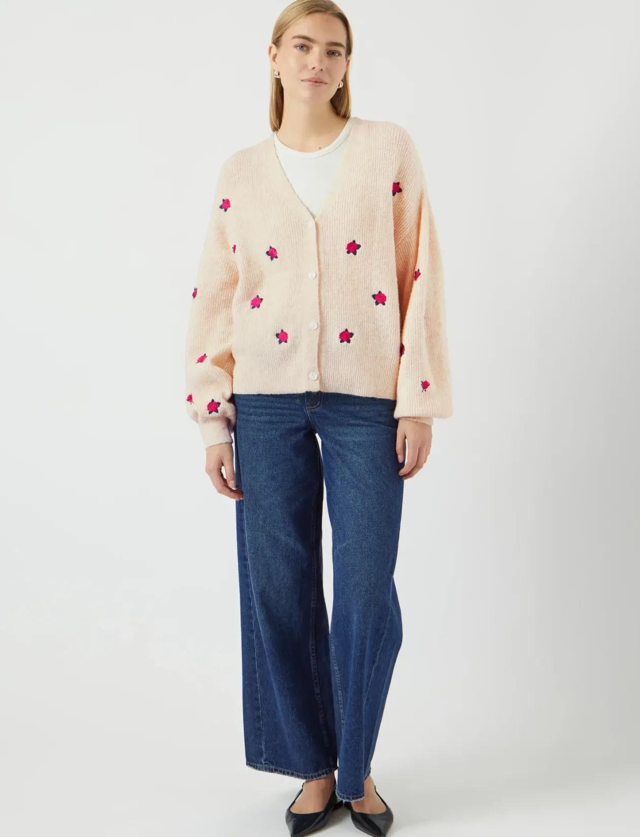 YASFLEUR LS KNIT CARDIGAN S. NOOS - Cardigans
