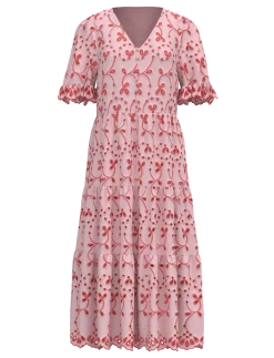 YASKANIKKA 2/4 CONTRAST MIDI DRESS S. - Midi kjoler