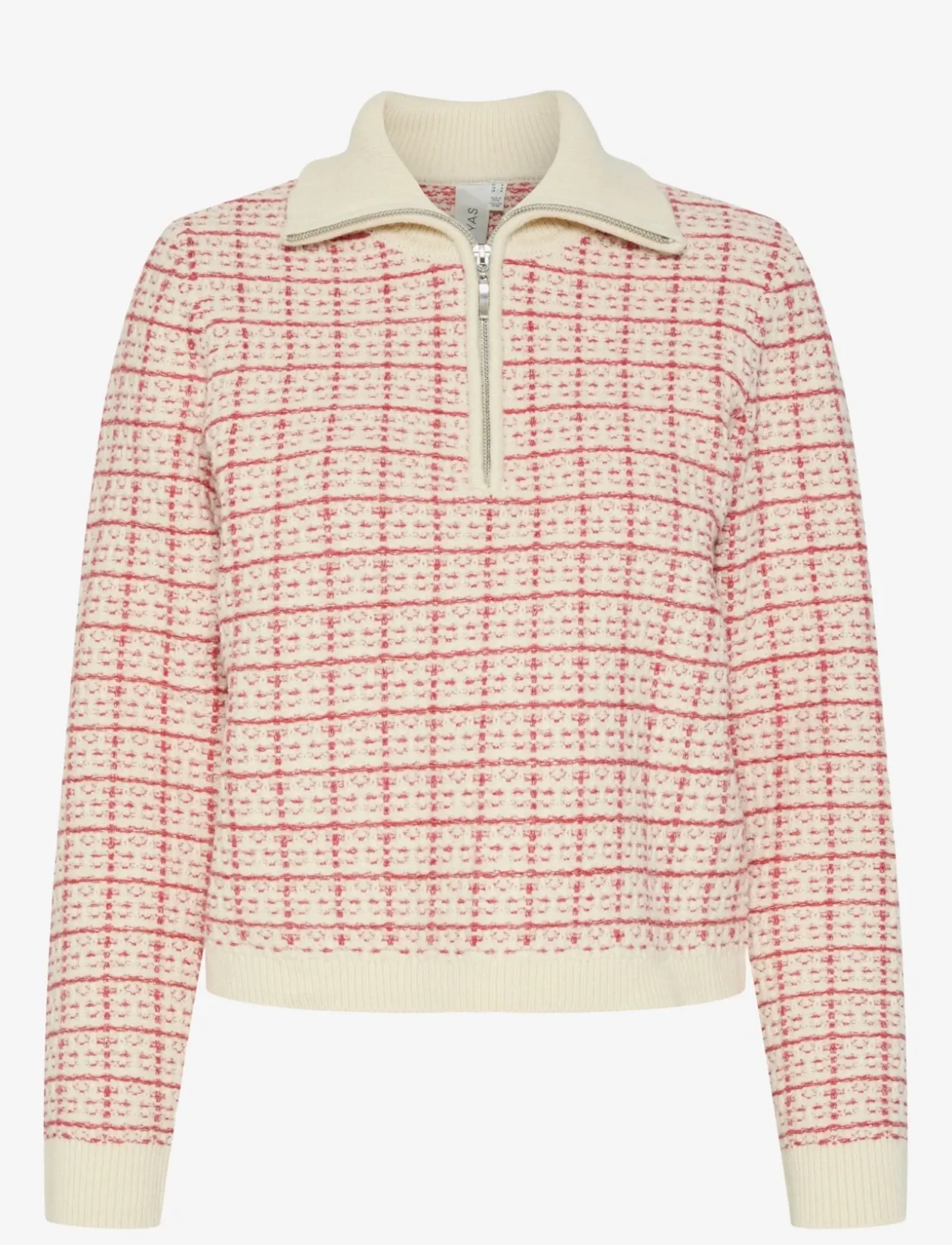 YASLIVIANA LS KNIT ZIP PULLOVER - Strik