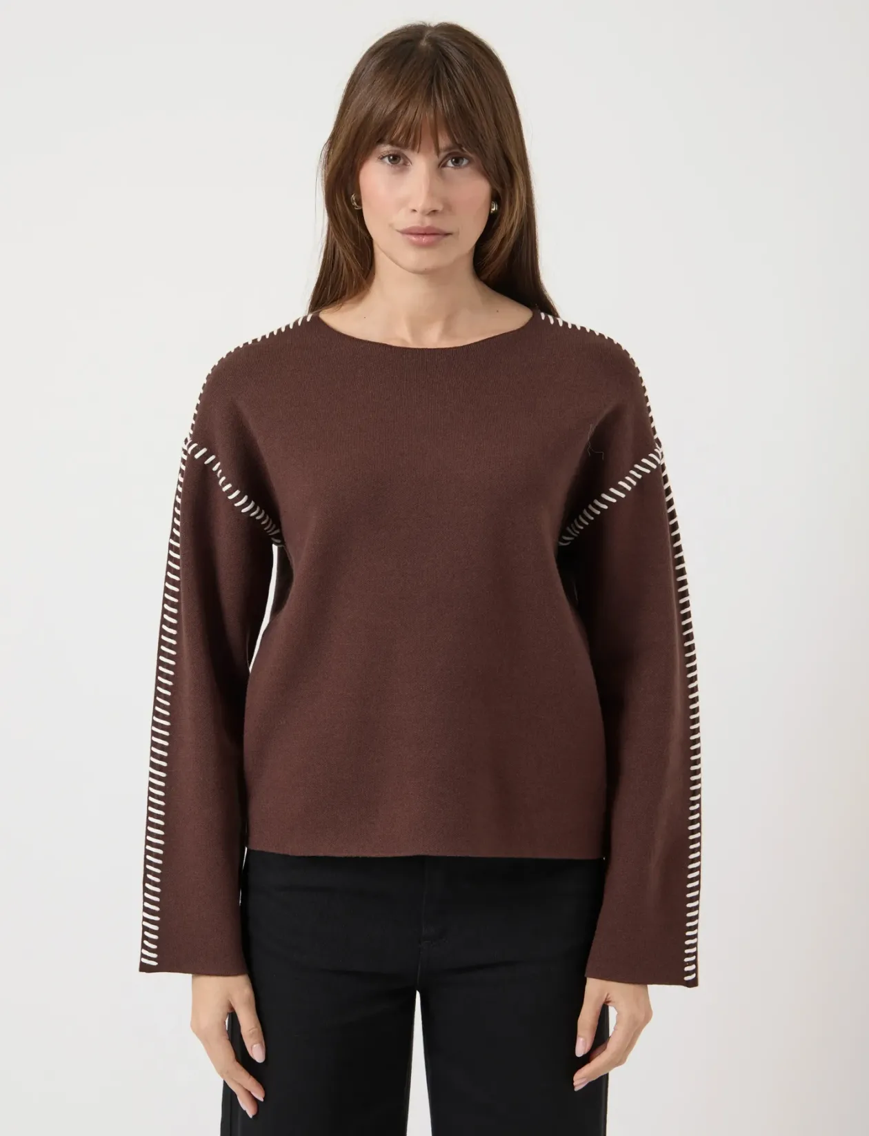 YASSTITCHA LS KNIT PULLOVER S. NOOS - Strik