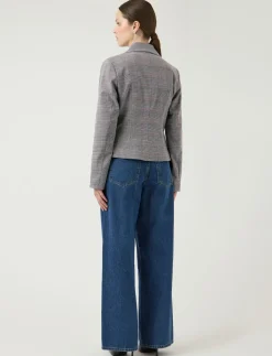 YASTHELA LS CHECKED JACKET - EX - Enkeltradede blazere