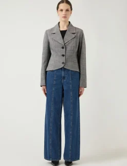 YASTHELA LS CHECKED JACKET - EX - Enkeltradede blazere