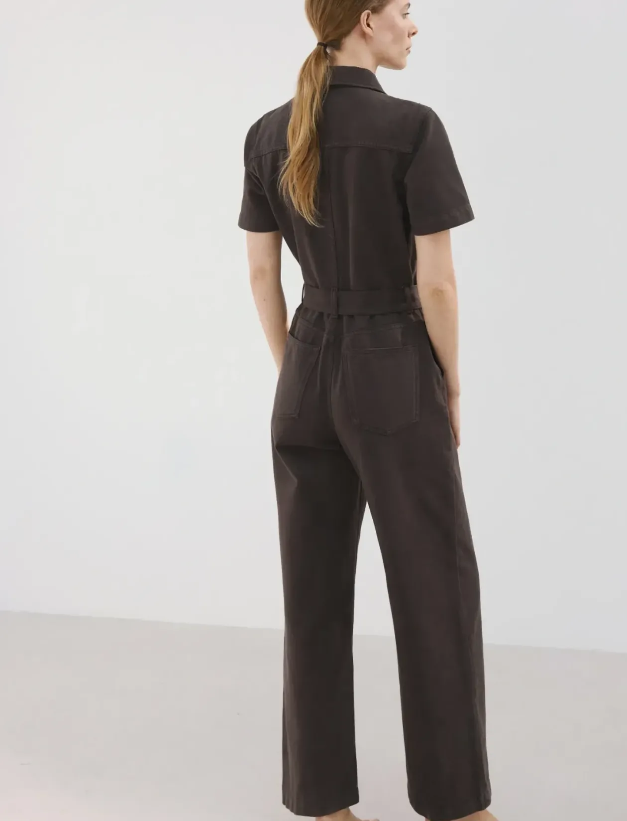 Zip denim jumpsuit - Buksedragter