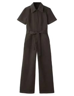 Zip denim jumpsuit - Buksedragter