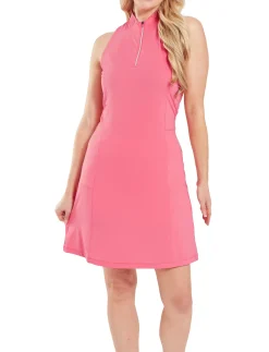 1/4 Zip Sleeveless Dress - Kjoler